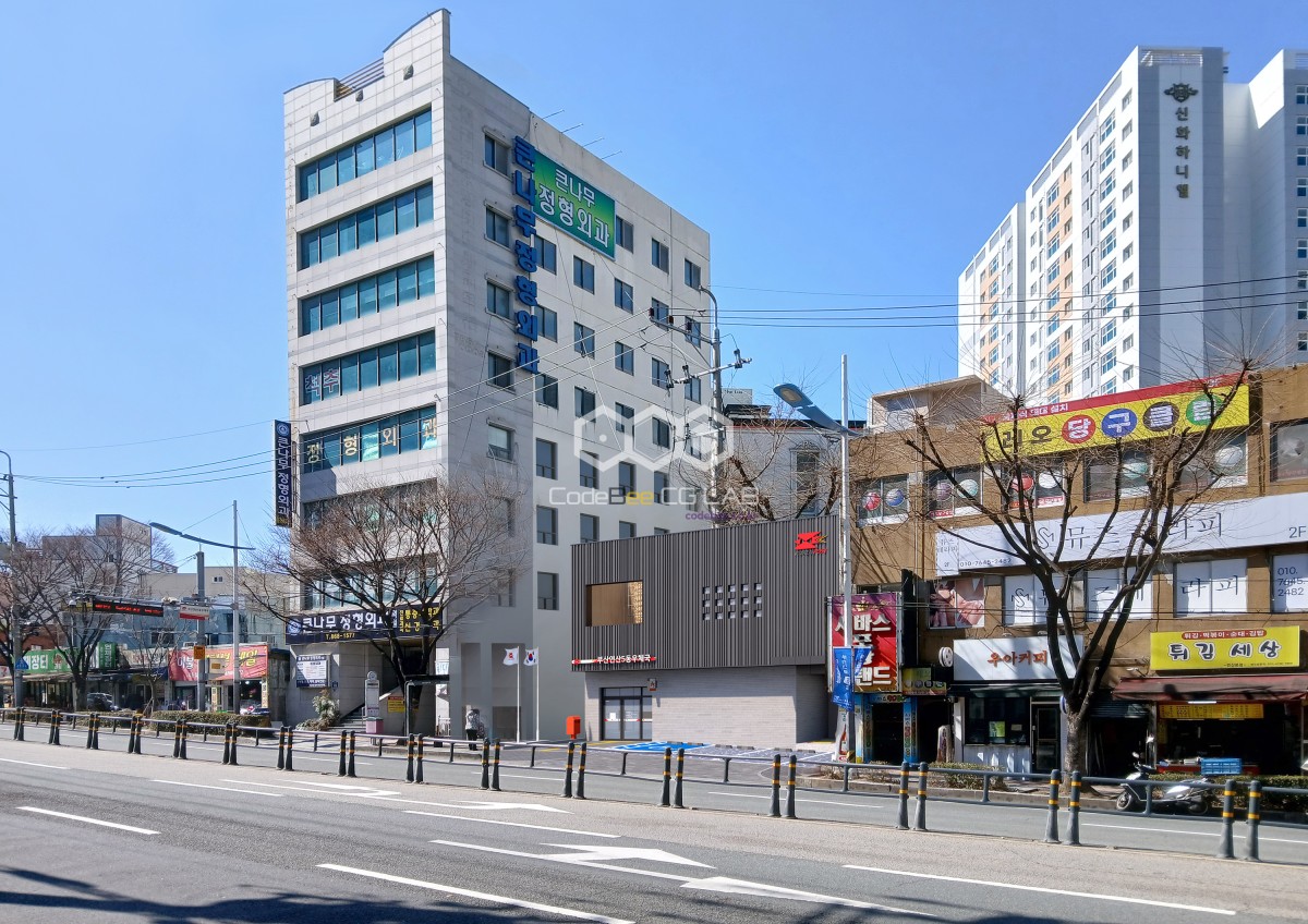 연산동우체국 신축 대상지의 기존 현황을 촬영한 거리 전경